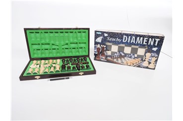 *SZACHY Diament, 43x43 cm, drew., 6+