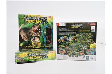 *GRA SZUKAJ I ZNAJDŹ DINOZAURY, 5+, planszowa