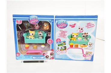 *LITTLEST PET SHOP, figurka, podwieczorek, 3fig
