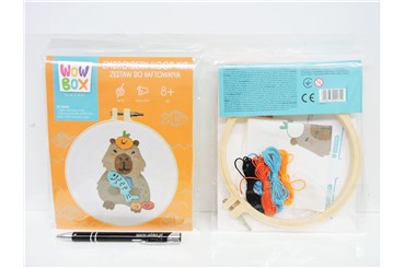 WOW BOX, zest. do haftowania, KAPIBARA LUNCH TIME