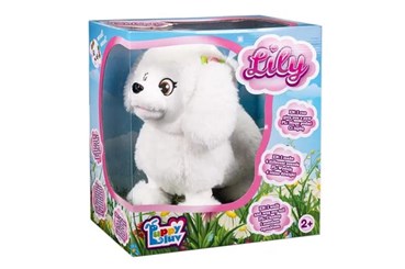 HUGGY LUV interaktywny piesek lili pudelek biały