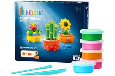 *HEY CLAY, masa plastyczna zieloni przyjaciele 15p