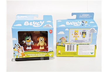 BLUEY, figurka, blaster, 2pak