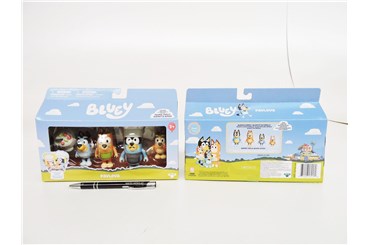 *BLUEY CZAS NA DESER, 4pak, figurki