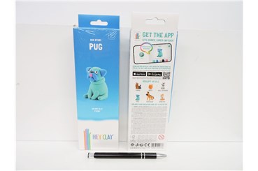 HEY CLAY, masa plast., fig, PSY MOPS, 3pak