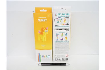 HEY CLAY, masa plast., fig, JEDNOROŻCE SUNNY, 3pak