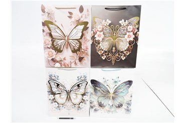 AST. TORBA x 12 PREZENT. 40x32x12 cm, motyl
