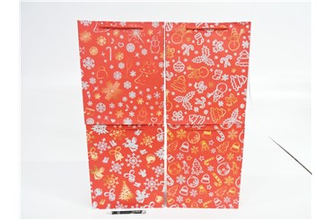 AST. TORBA x 12 PREZENT. 32x26x10 cm czer. ozdoby