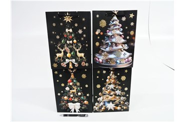 AST. TORBA x 12 PREZENT. 32x26x10 cm choinka czar.