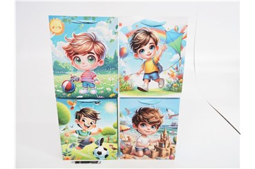 AST. TORBA x 12 PREZENT. 32x26x10 cm Chłopiec lato