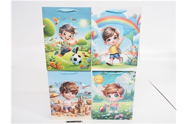 AST. TORBA x 12 PREZENT. 40x32x12 cm Chłopiec lato