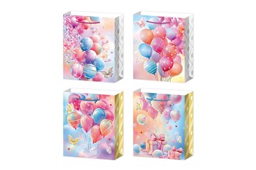 AST. TORBA x 12, PREZENT, balony, 32x26x10