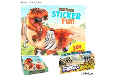 ZESTAW Z NAKLEJKAMI DINO WORLD