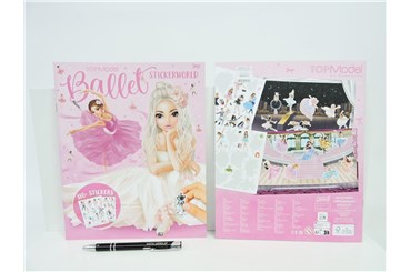 *KSIĄŻ. TOP MODEL ZESTAW, naklejki, BALET