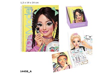SZKICOWNIK MAKE UP TOPMODEL Z NAKLEJKAMI