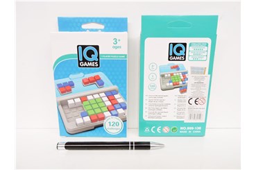 GRA LOGICZNA, 17x10x3 cm, kwadraty,          kart.