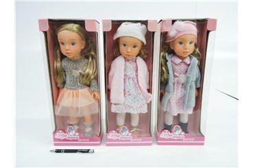 AST. LALKA w ubraniu, 40 cm, dźw.,         kart.