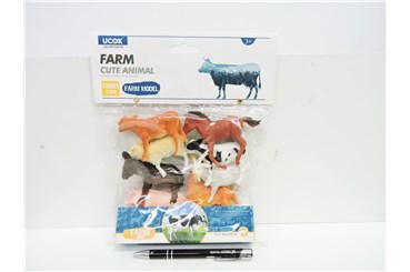 ZWIERZĘTA DOMOWE, 7-9 cm, 8 el.,          worek