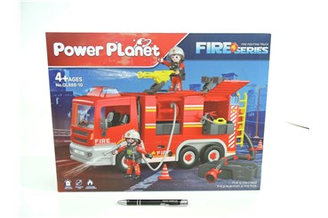 AUTO STRAŻ z wężem do wody, 44,5x33x13 cm,   kart.