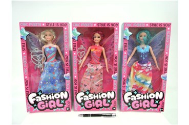 AST. LALKA wróżka w sukni, 33x16x5 cm,       kart.