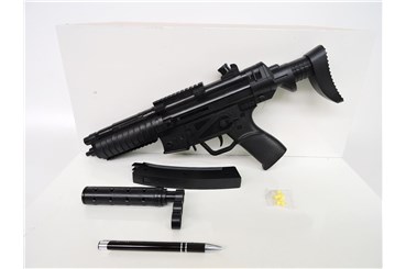 KARABIN sprężynowy NA KULKI, 45 cm,     fol.