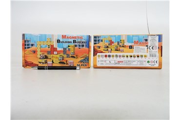 KLOCKI BUDOWLANE MAGNETYCZNE 50 el.