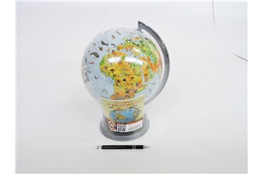 *GLOBUS 220 mm, fizyczny ze zwierzętami