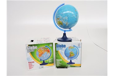 *GLOBUS 250mm., fizyczny, 38 cm,pods. plast., kart