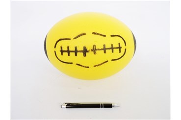 PIŁKA piankowa rugby adriatic, 24x17 cm