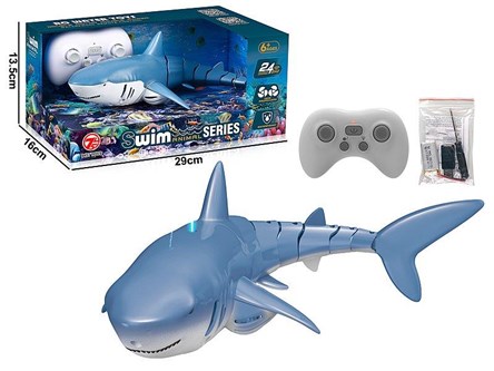 Rekin na radio pływający, funkcja wyrzutu wody