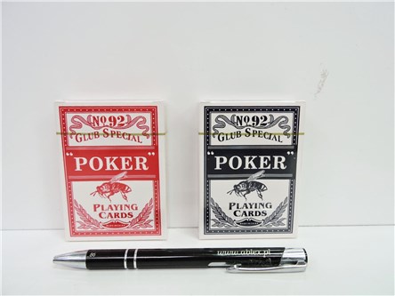 KARTY plast., POKER 92, 2 wz.,   fol.