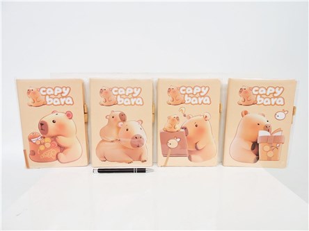 AST. NOTES A5, kapibara, 21x14 cm, 4 wz.,     fol.