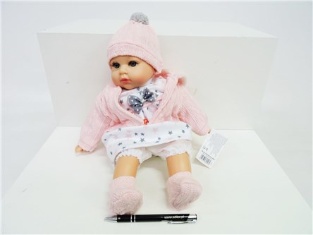 LALKA BOBAS dźw. 38 cm, w gwiazdki