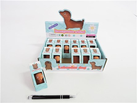 BRAK GNIOTEK x 12 pies jamnik, 7 cm,  kart. displ.