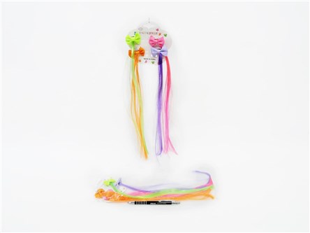 OZDOBY DO WŁOSÓW sztuczne pasemka 4 szt.