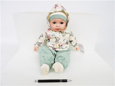 *LALKA BOBAS, 45 cm, dźw., bluza w misie,    fol.