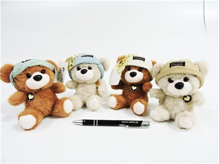 AST. BRELOK, pluszowy miś w czapce, 4 kol