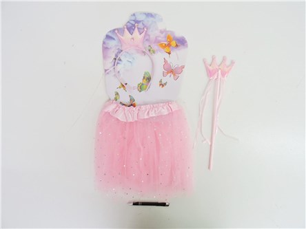 SPÓDNICA 31x29 cm, z diademem i różdzką,    blist.