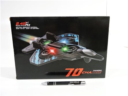 SAMOLOT na radio, 65x25,5x5 cm,    kart.