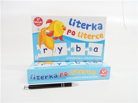GRA LITERKA PO LITERCE, ukła. edukacyjna, 3+