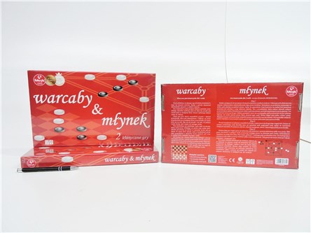 GRA WARCABY & MŁYNEK, planszowa, towarzyska, 6+