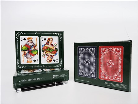 KARTY DO GRY, zestaw 2 talie, klasyczne