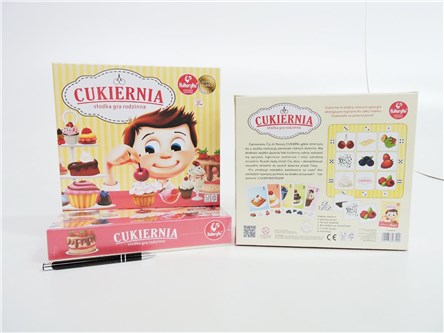 GRA CUKIERNIA, rodzinna, planszowa, 5+