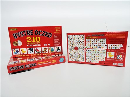 *GRA BYSTRE OCZKO, 8 plansz, edukacyjna +3
