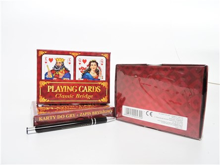 KARTY DO GRY, 2 talie, Brydż