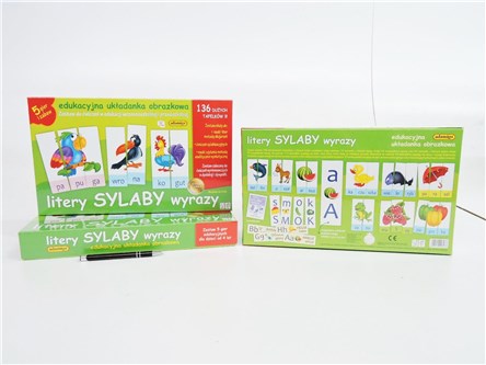 *GRA LITERY SYLABY WYRAZY, układ. obrazko.eduk.4+