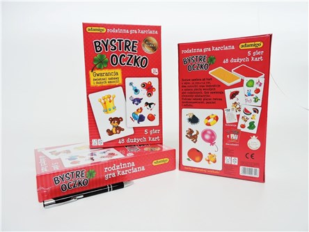 GRA BYSTRE OCZKO, 5 gier, karciana, 3+