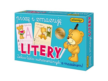 *GRA PISZĘ I ZMAZUJĘ, literki, eduka. 3+