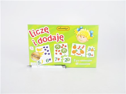 GRA LICZĘ I DODAJĘ, puzzlowa układ. edukacyjna, 4+
