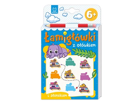 KSIĄŻ. Łamigłówki z ołówkiem i słonikiem. Od 6 lat